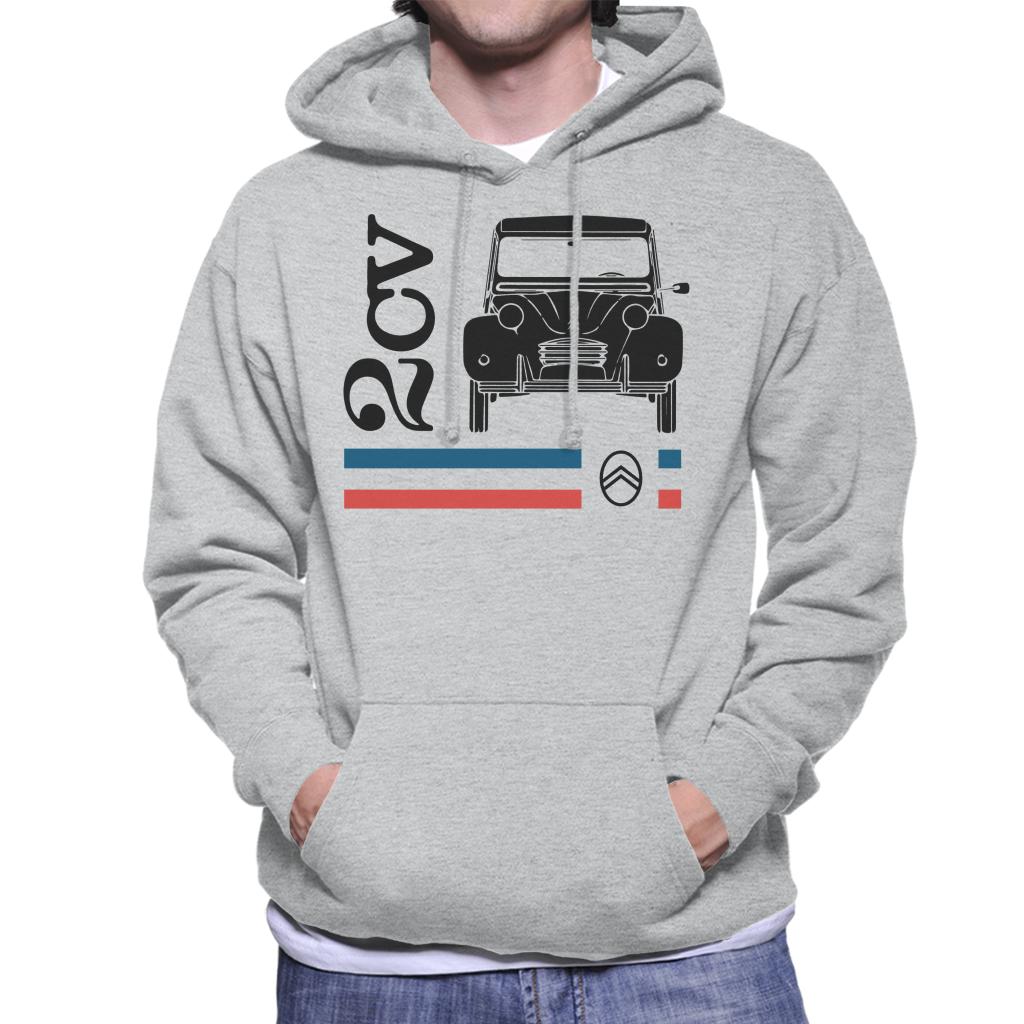 Citroën Black 2CV Racing Stripes Men's Hooded Sweatshirt product image 1