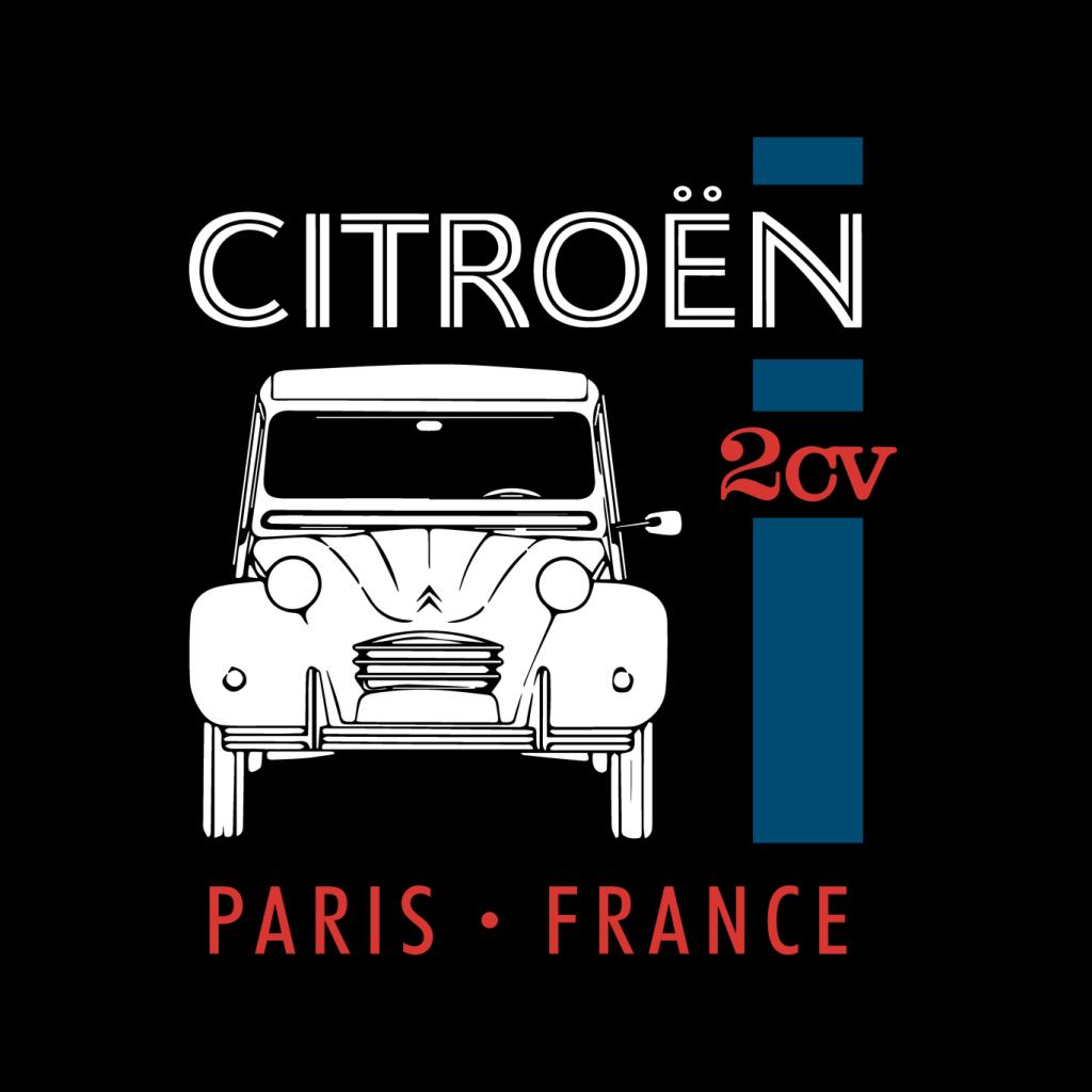 Citroën White 2CV Paris France Single Stripe Men's T-Shirt product image 2