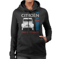 Citroën White 2CV Paris France Single Stripe Women's Hooded product image 1
