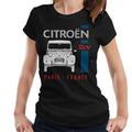 Citroën White 2CV Paris France Single Stripe Women's T-Shirt product image 1