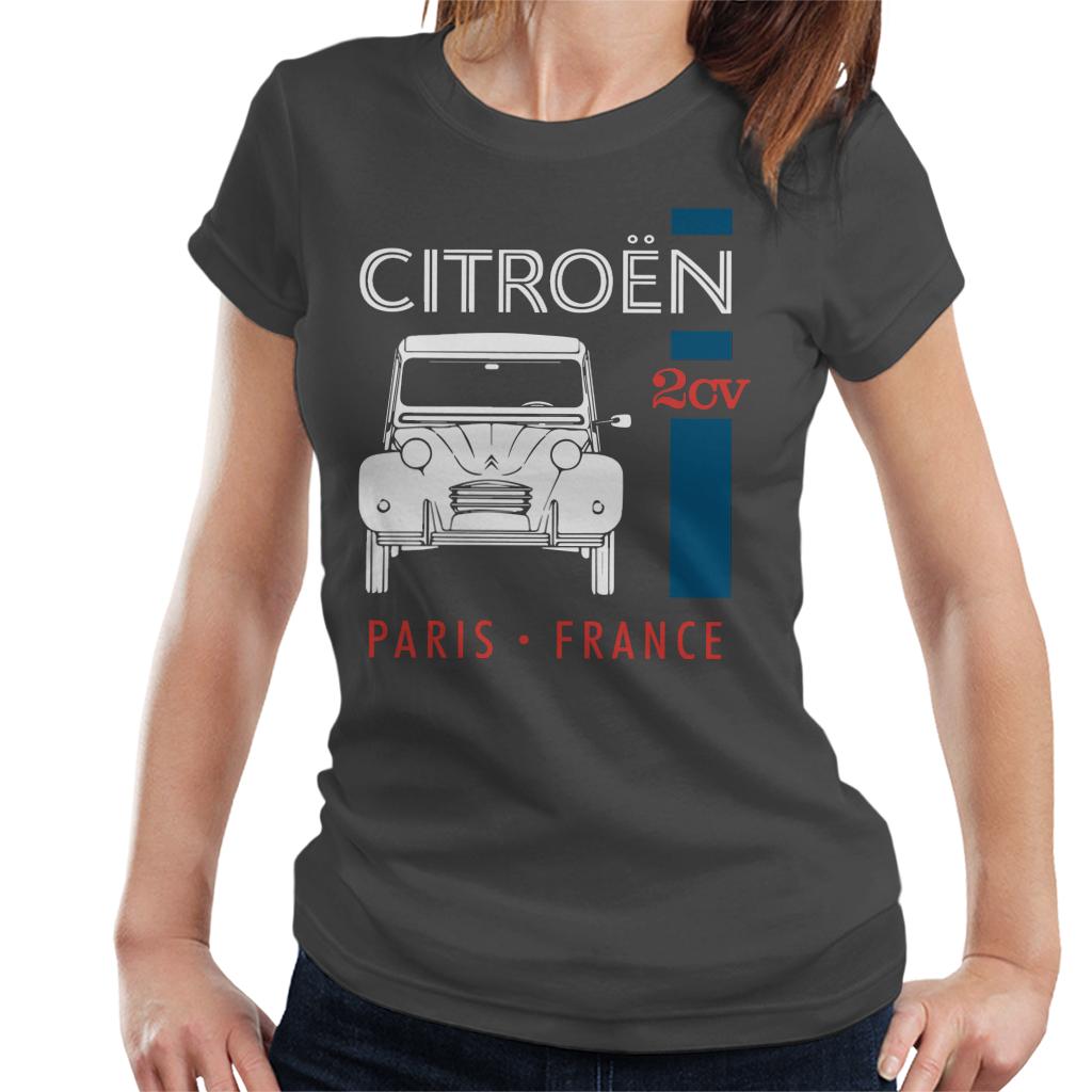 Citroën White 2CV Paris France Single Stripe Women's T-Shirt product image 4
