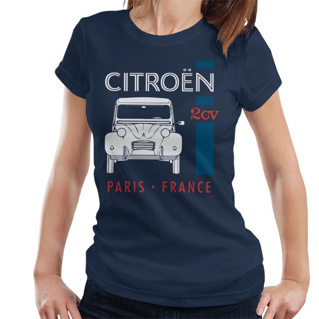 Citroën White 2CV Paris France Single Stripe Women's T-Shirt product image 6