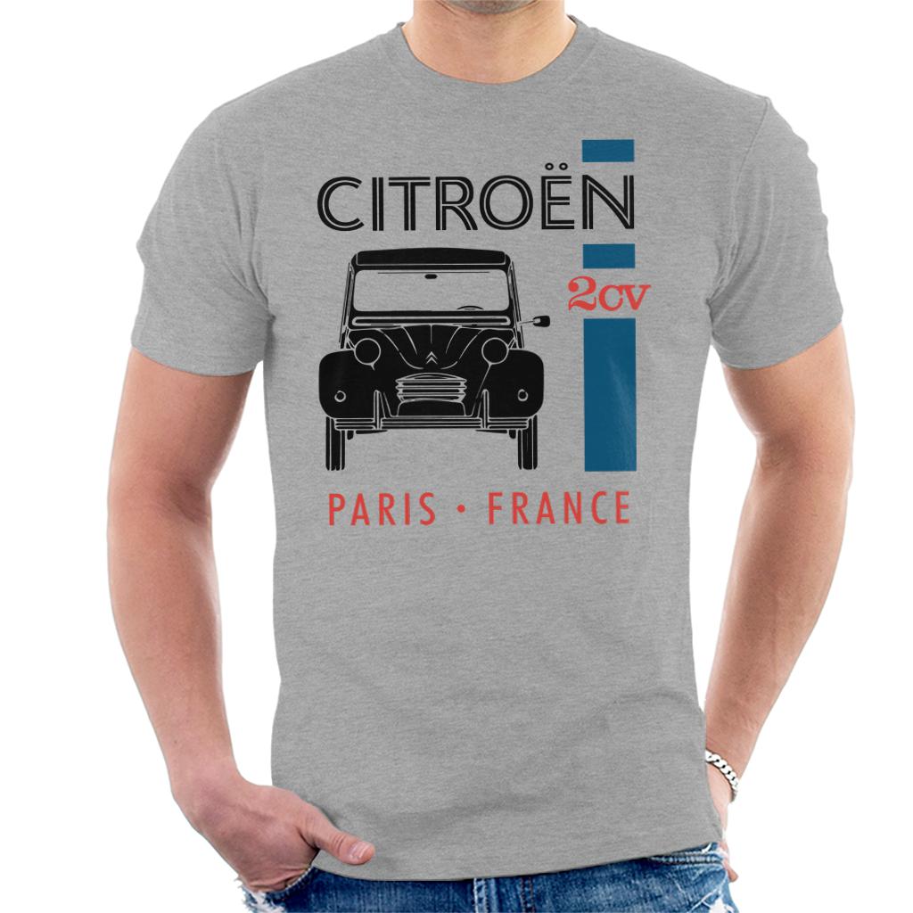 Citroën Black 2CV Paris France Single Stripe Men's T-Shirt product image 1