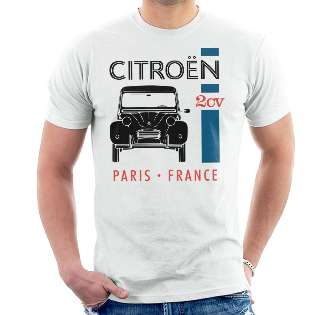 Citroën Black 2CV Paris France Single Stripe Men's T-Shirt product image 4