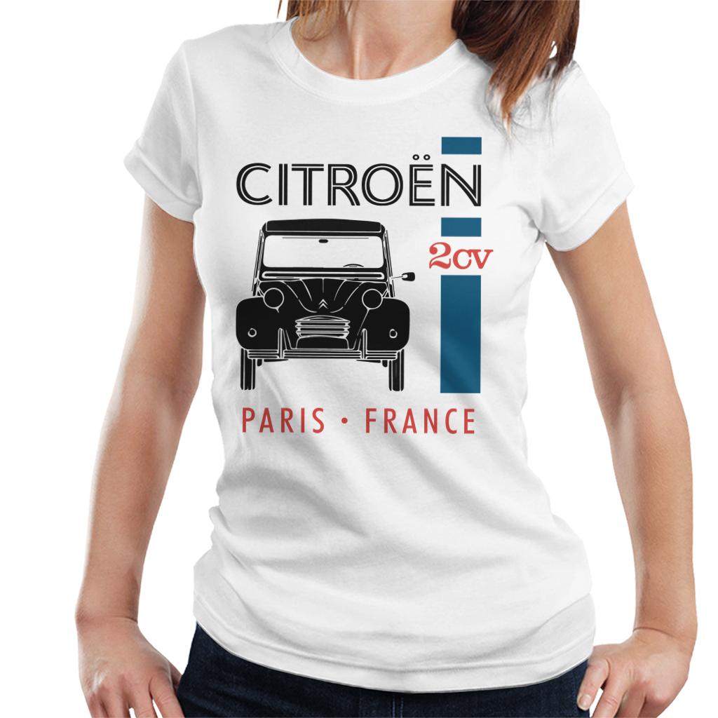 Citroën Black 2CV Paris France Single Stripe Women's T-Shirt product image 4