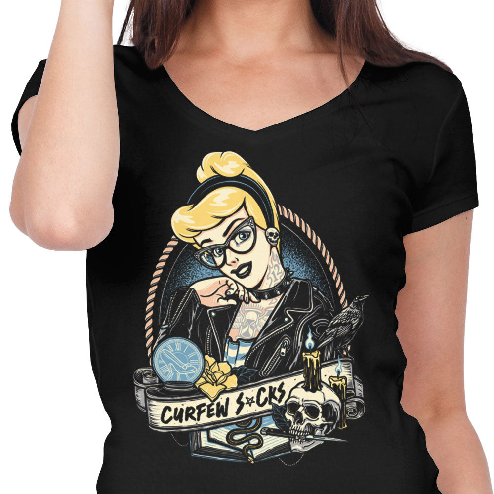 Curfew Sucks - Women's V-Neck product image 4