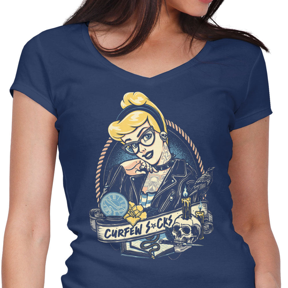Curfew Sucks - Women's V-Neck product image 3
