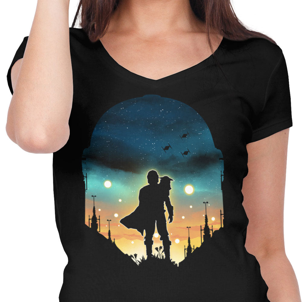 Djarin Sunset - Women's V-Neck product image 4