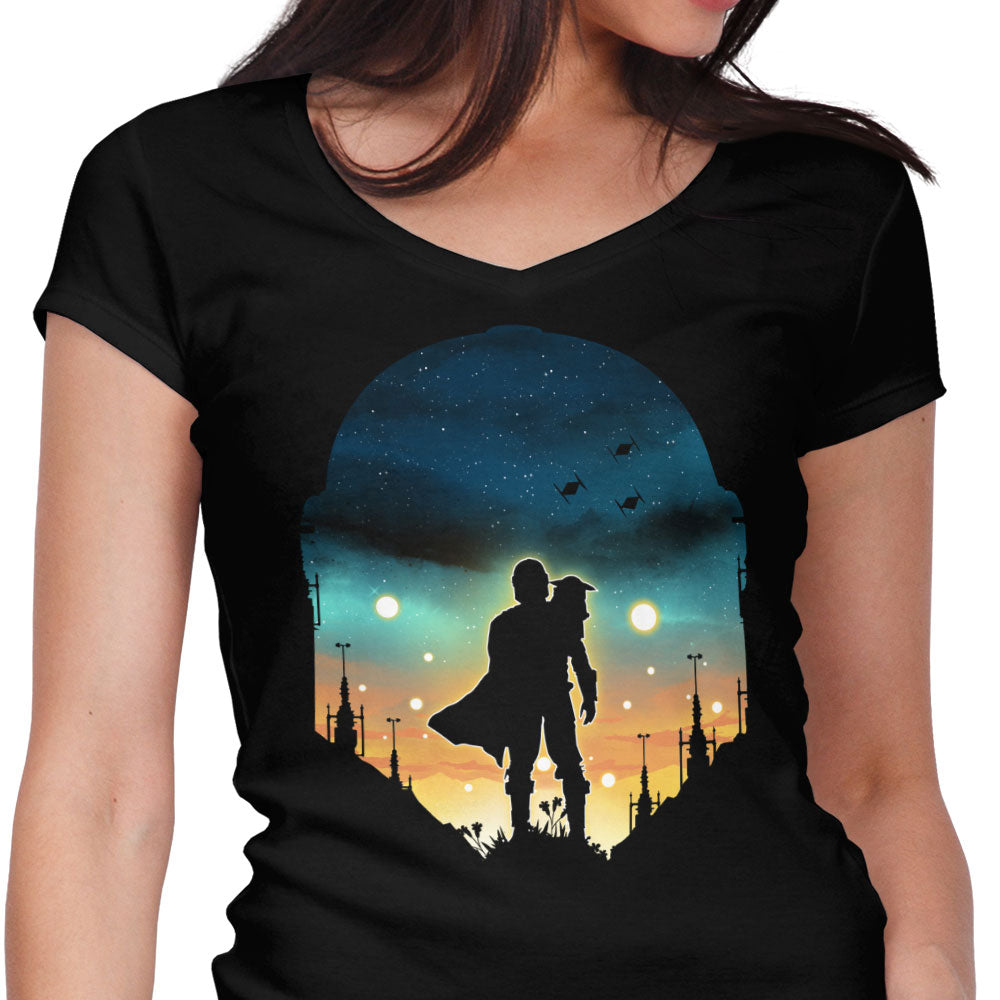 Djarin Sunset - Women's V-Neck product image 1