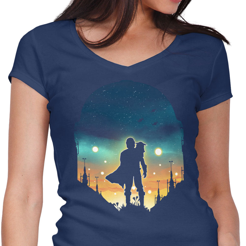 Djarin Sunset - Women's V-Neck product image 3