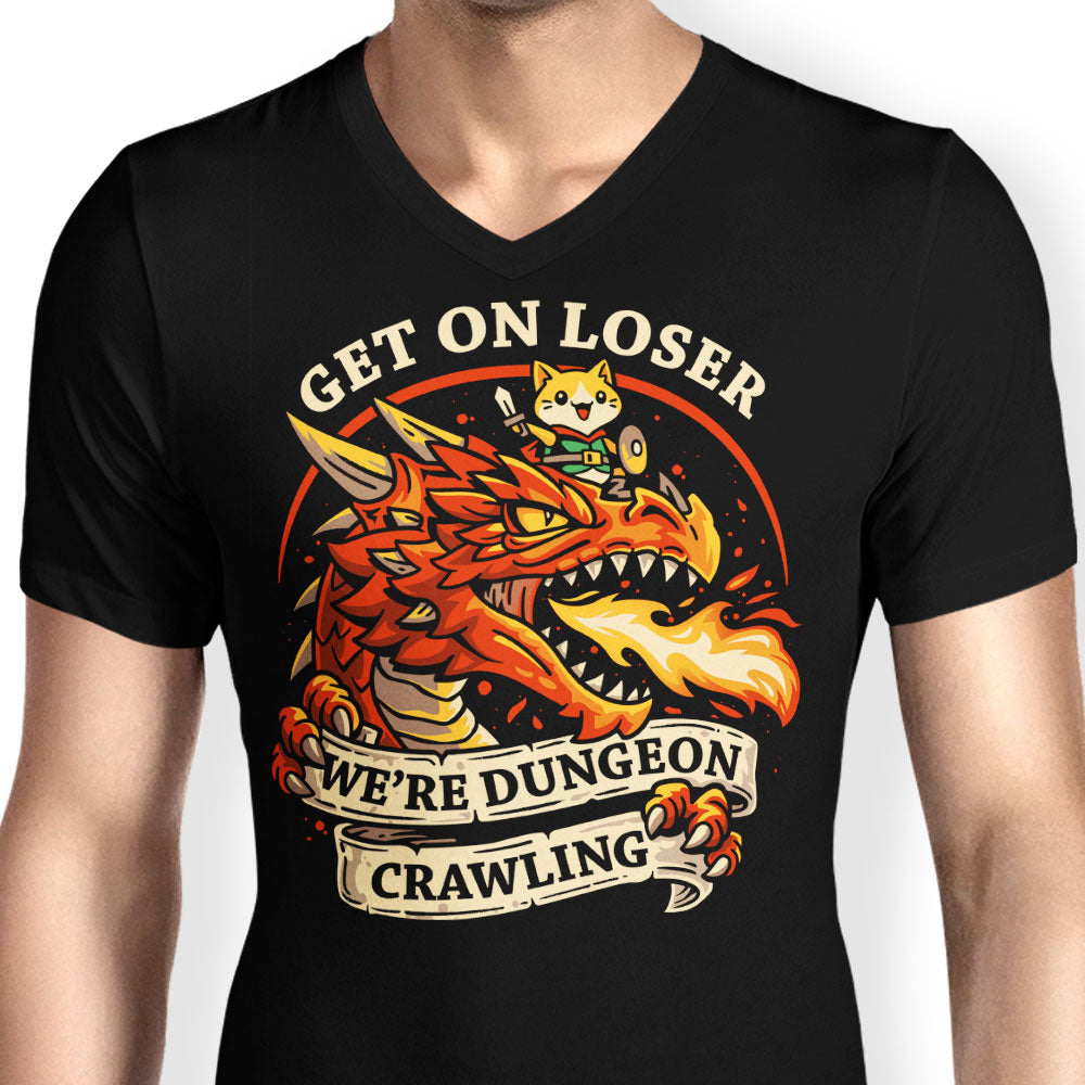 Dungeon Crawling Dragon - Men's V-Neck product image 4