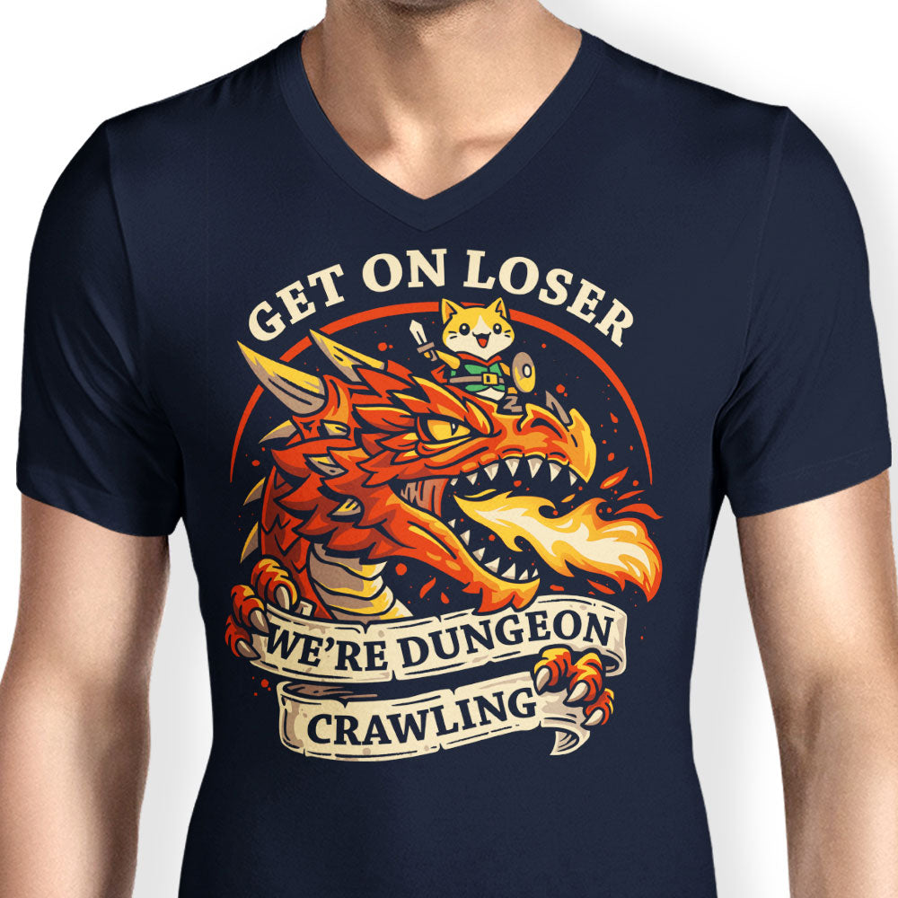 Dungeon Crawling Dragon - Men's V-Neck product image 5