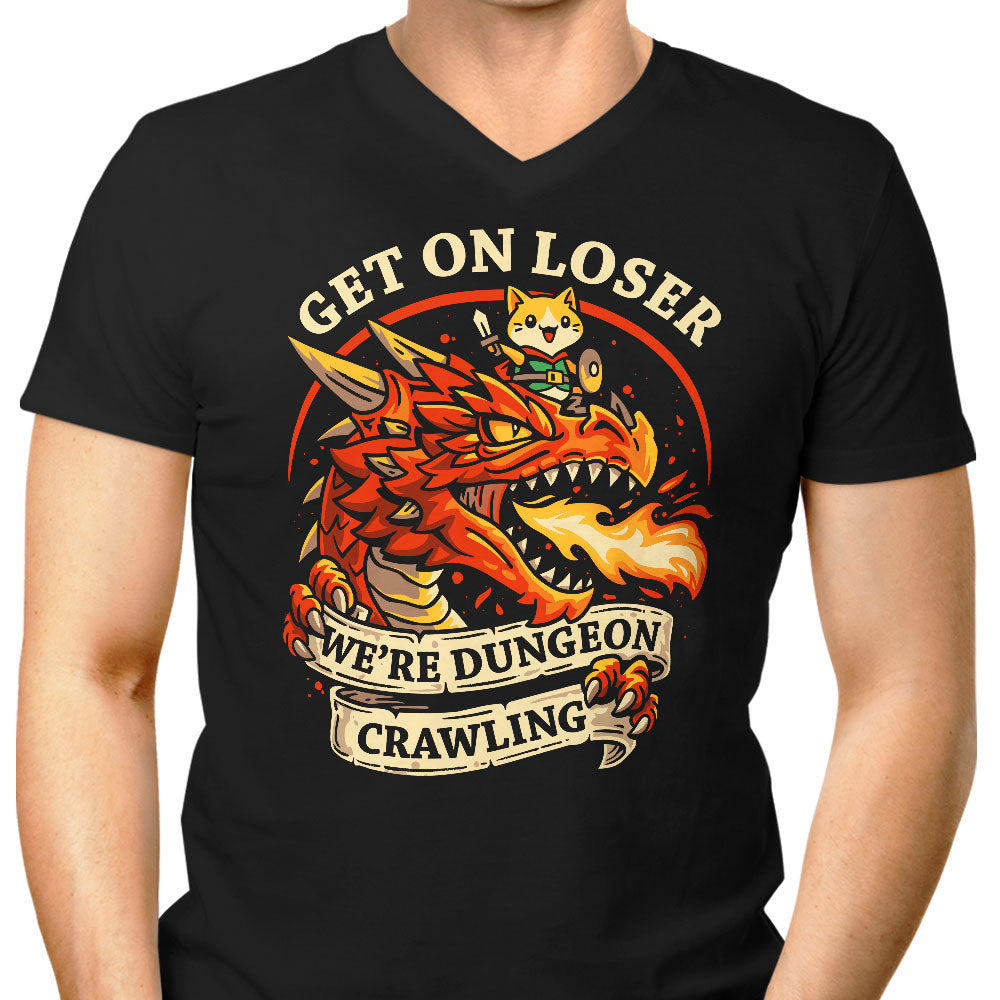 Dungeon Crawling Dragon - Men's V-Neck product image 1