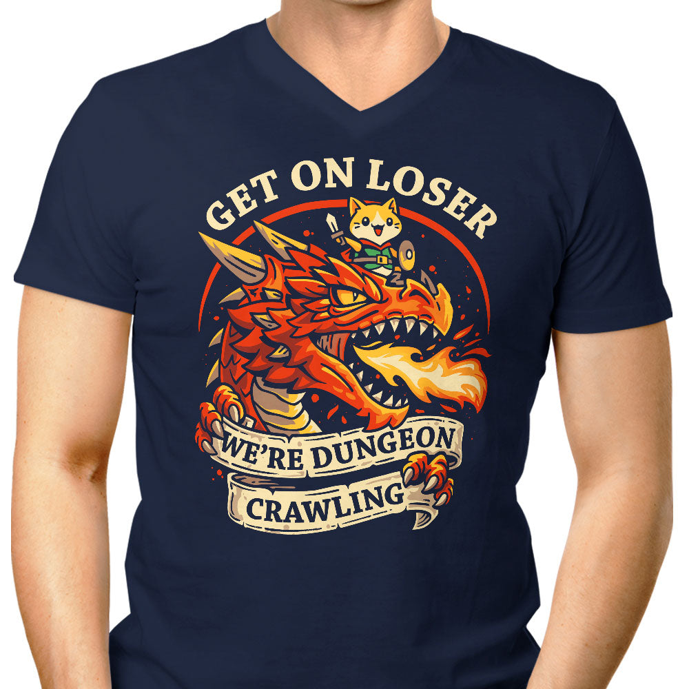 Dungeon Crawling Dragon - Men's V-Neck product image 3