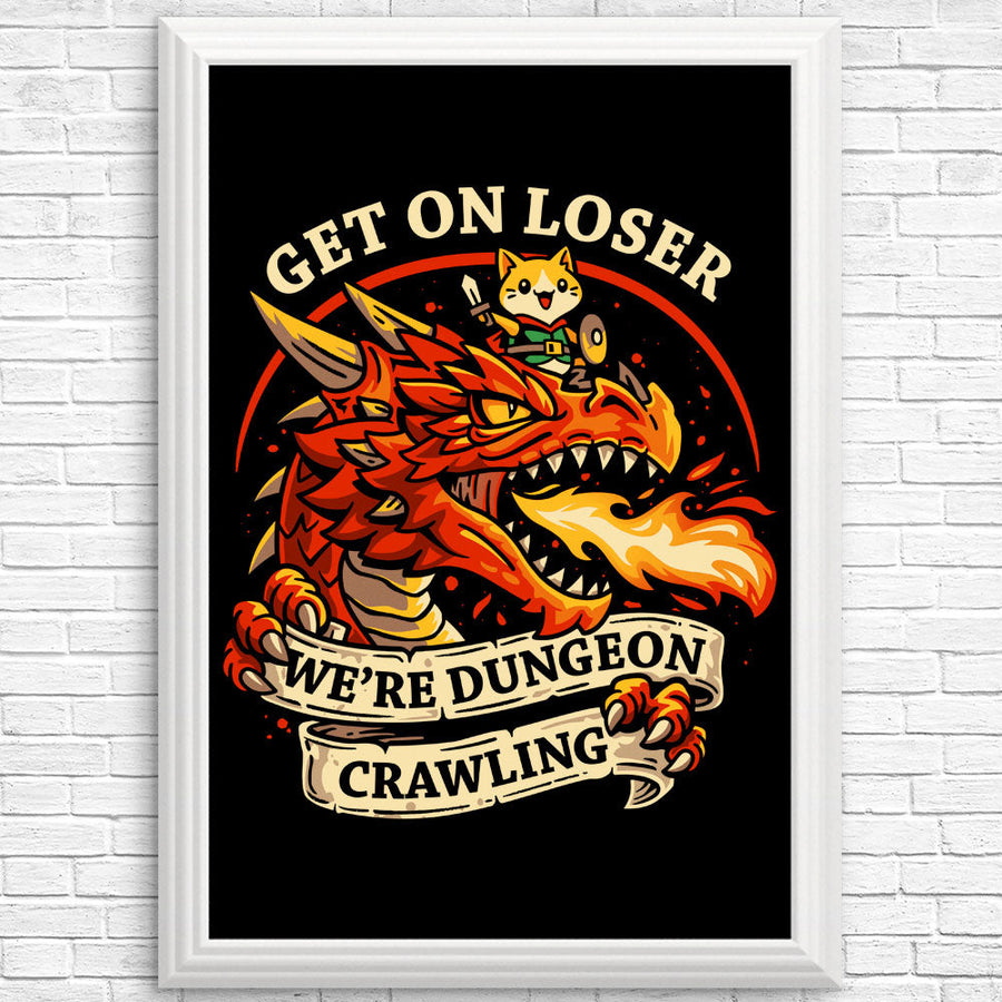 Dungeon Crawling Dragon - Posters & Prints