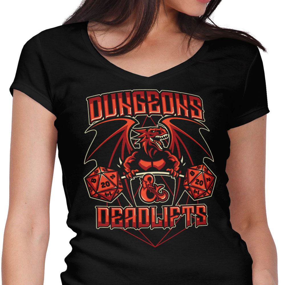 Dungeons and Deadlifts - Women's V-Neck product image 1