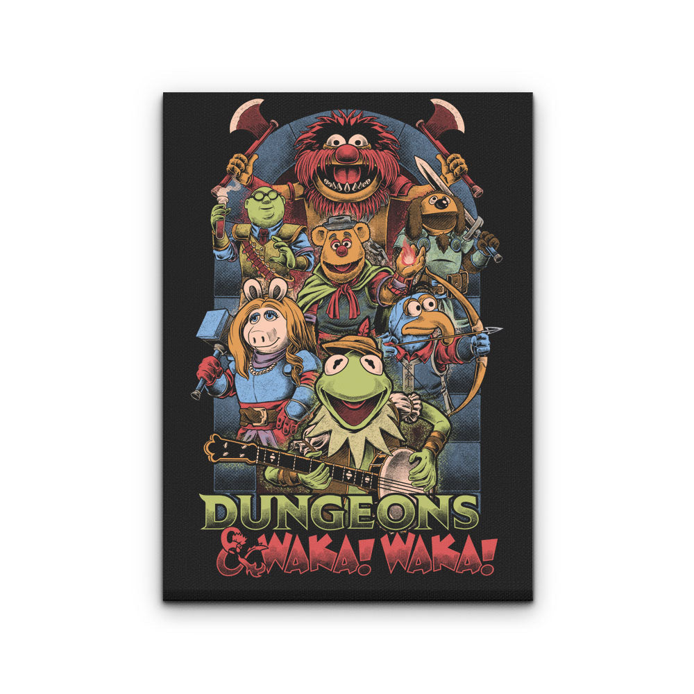 Dungeons and Waka - Canvas Print