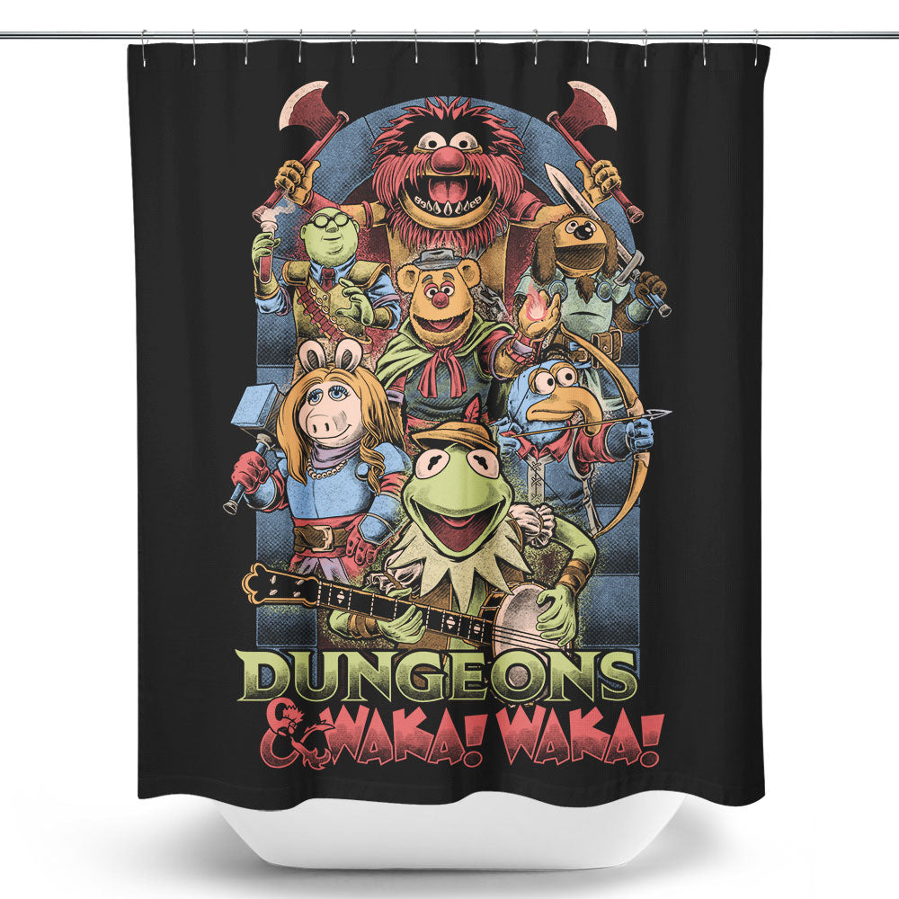 Dungeons and Waka - Shower Curtain