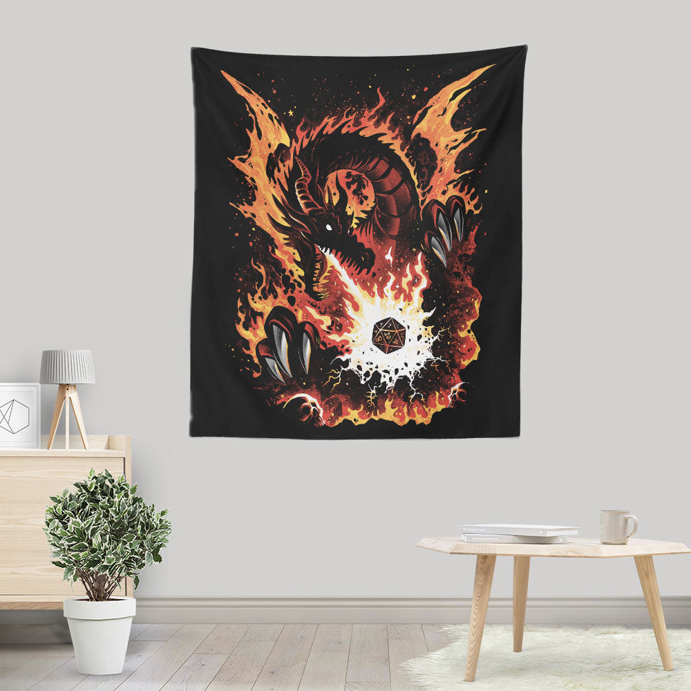 Fiery Red Dragon - Wall Tapestry