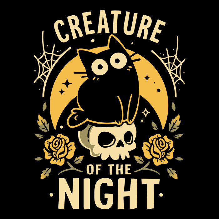 Gothic Night Cat - Shower Curtain