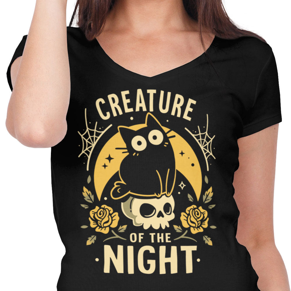 Gothic Night Cat - Women's V-Neck product image 4