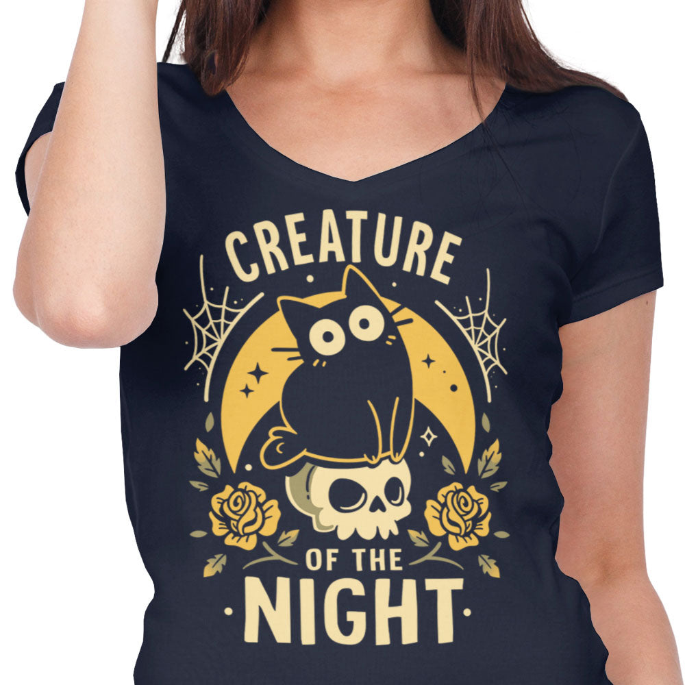 Gothic Night Cat - Women's V-Neck product image 5