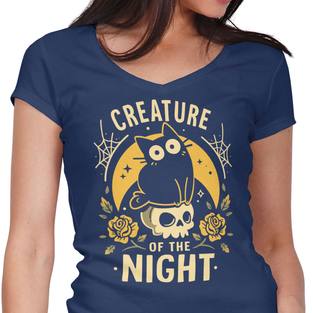 Gothic Night Cat - Women's V-Neck product image 3