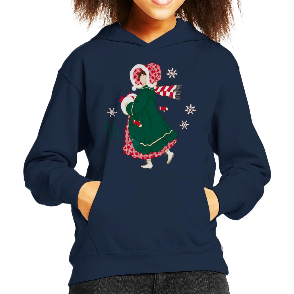 Holly Hobbie Christmas Dress Kid's Hooded Sweatshirt product image 4