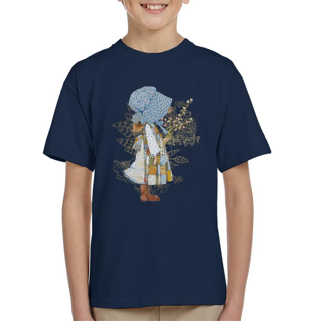Holly Hobbie Classic Hat And Flowers Kid's T-Shirt