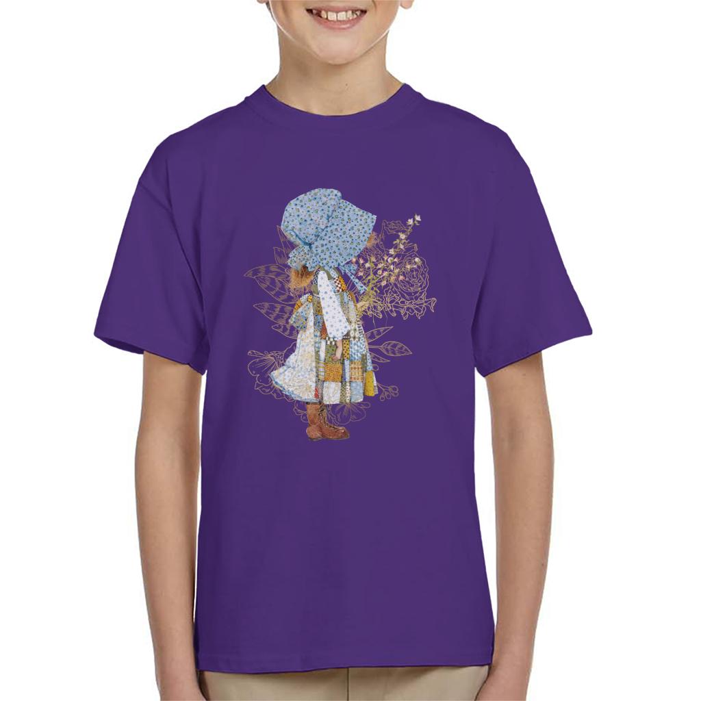 Holly Hobbie Classic Hat And Flowers Kid's T-Shirt