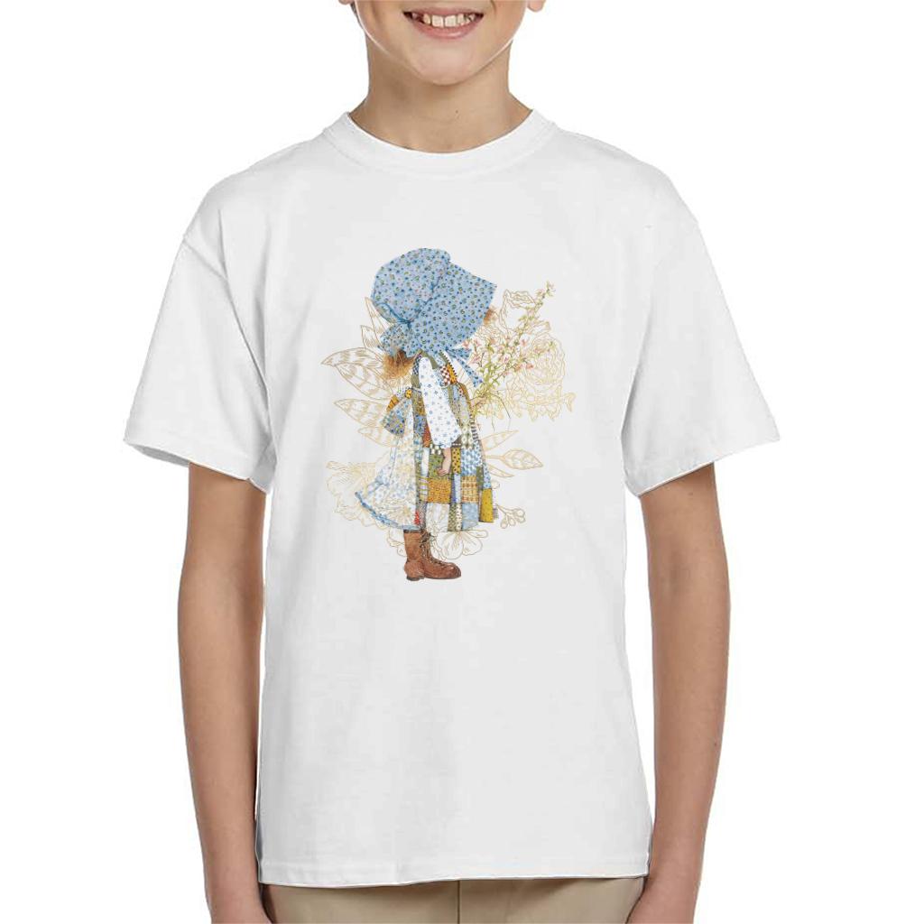 Holly Hobbie Classic Hat And Flowers Kid's T-Shirt