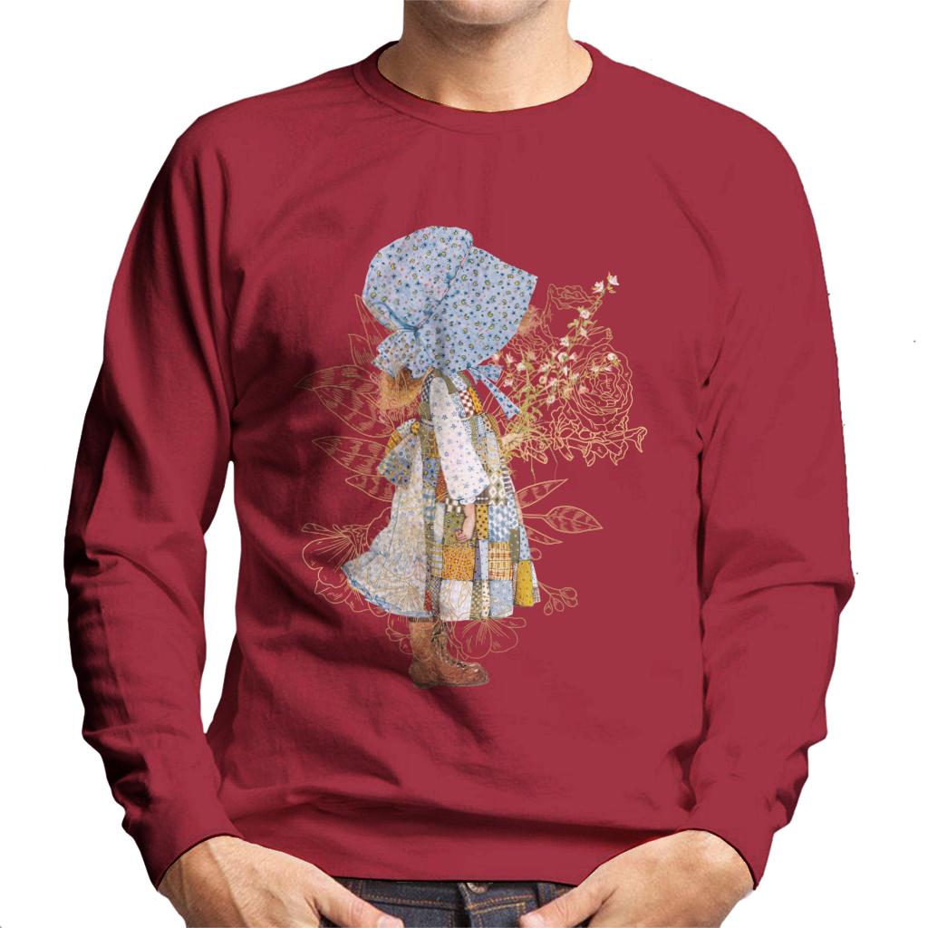 Holly Hobbie Classic Hat And Flowers Men's Sweatshirt