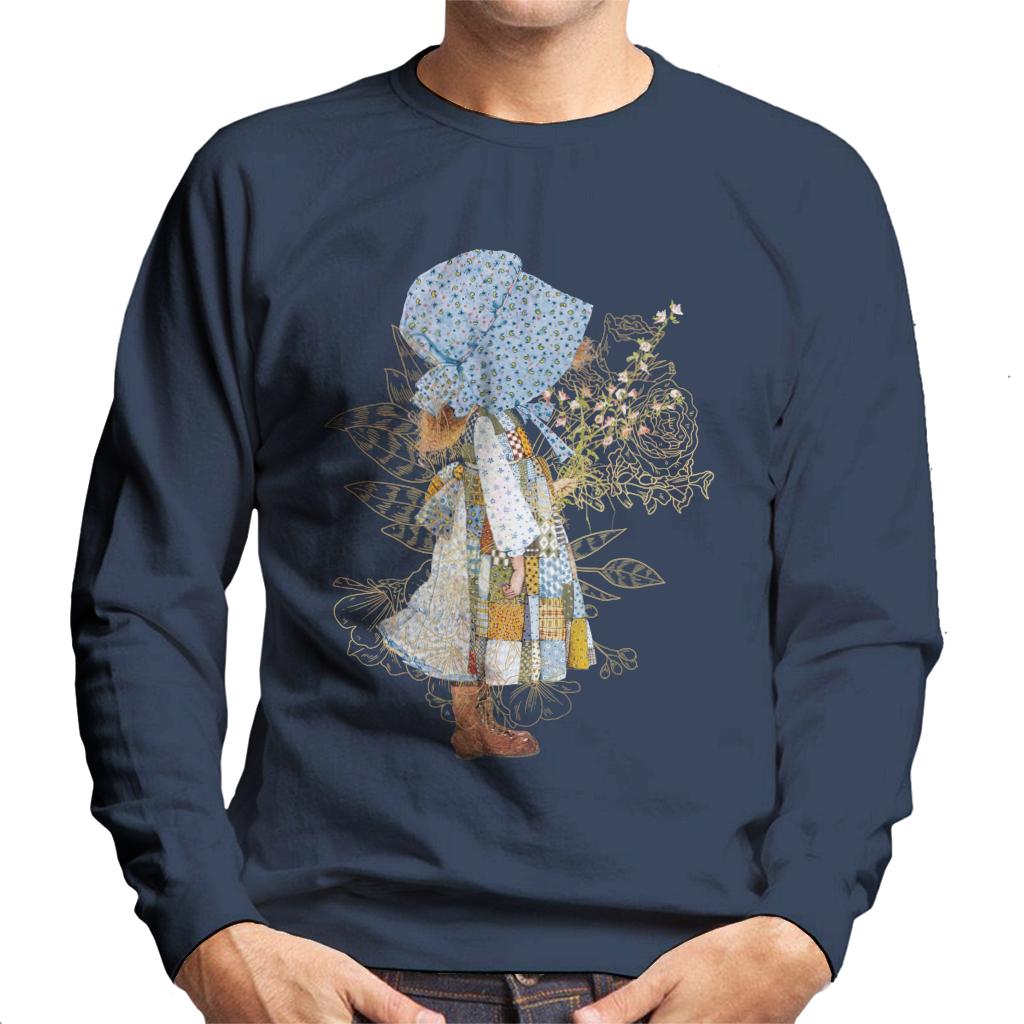 Holly Hobbie Classic Hat And Flowers Men's Sweatshirt