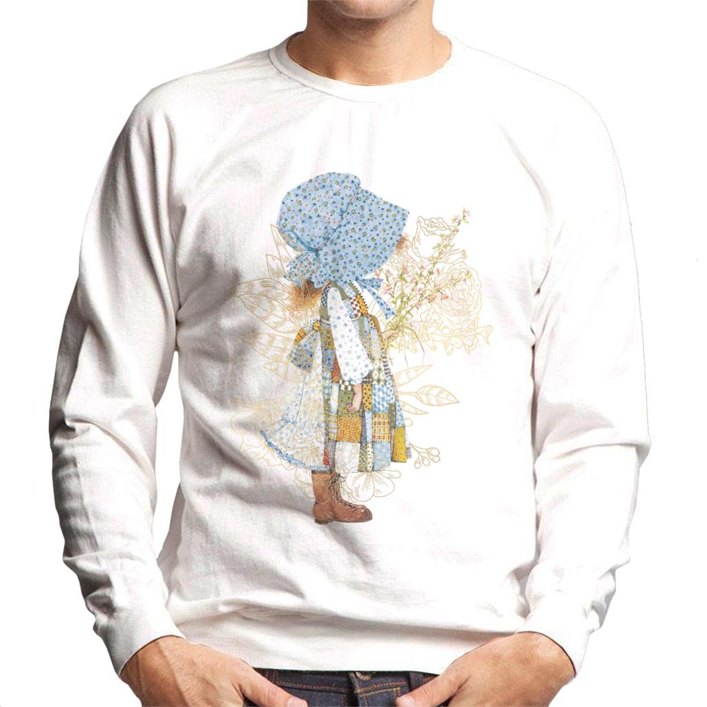 Holly Hobbie Classic Hat And Flowers Men's Sweatshirt