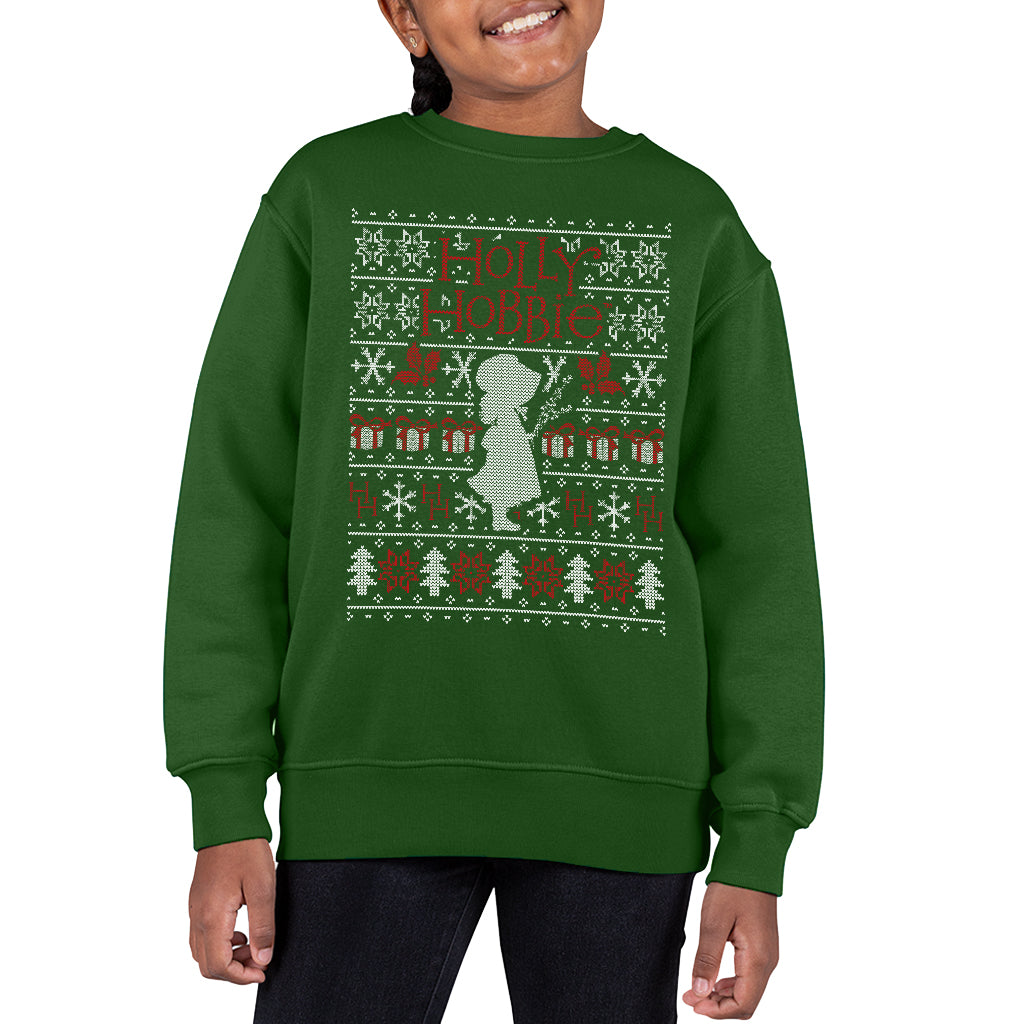 Holly Hobbie Heritage Christmas Silhouette Kid's Sweatshirt product image 6