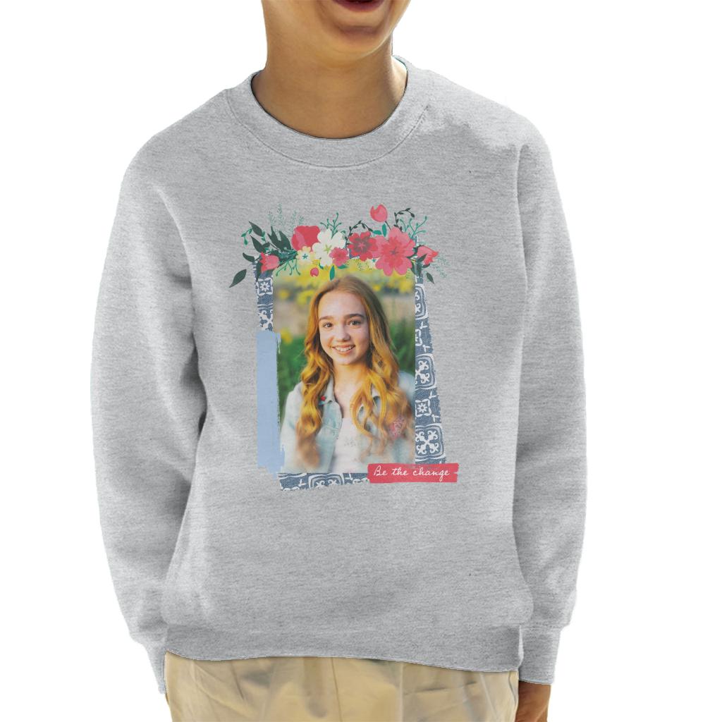 Holly Hobbie Be The Change Floral Border Kid's Sweatshirt product image 1