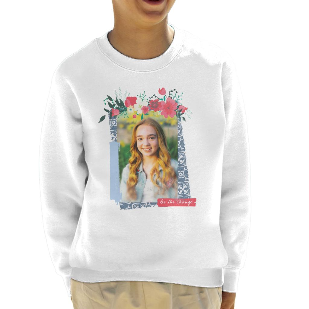 Holly Hobbie Be The Change Floral Border Kid's Sweatshirt product image 4