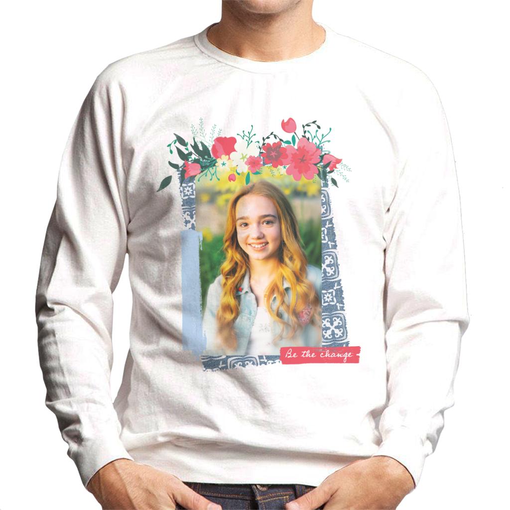 Holly Hobbie Be The Change Floral Border Men's Sweatshirt product image 4