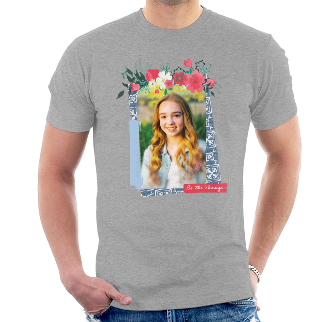 Holly Hobbie Be The Change Floral Border Men's T-Shirt product image 1