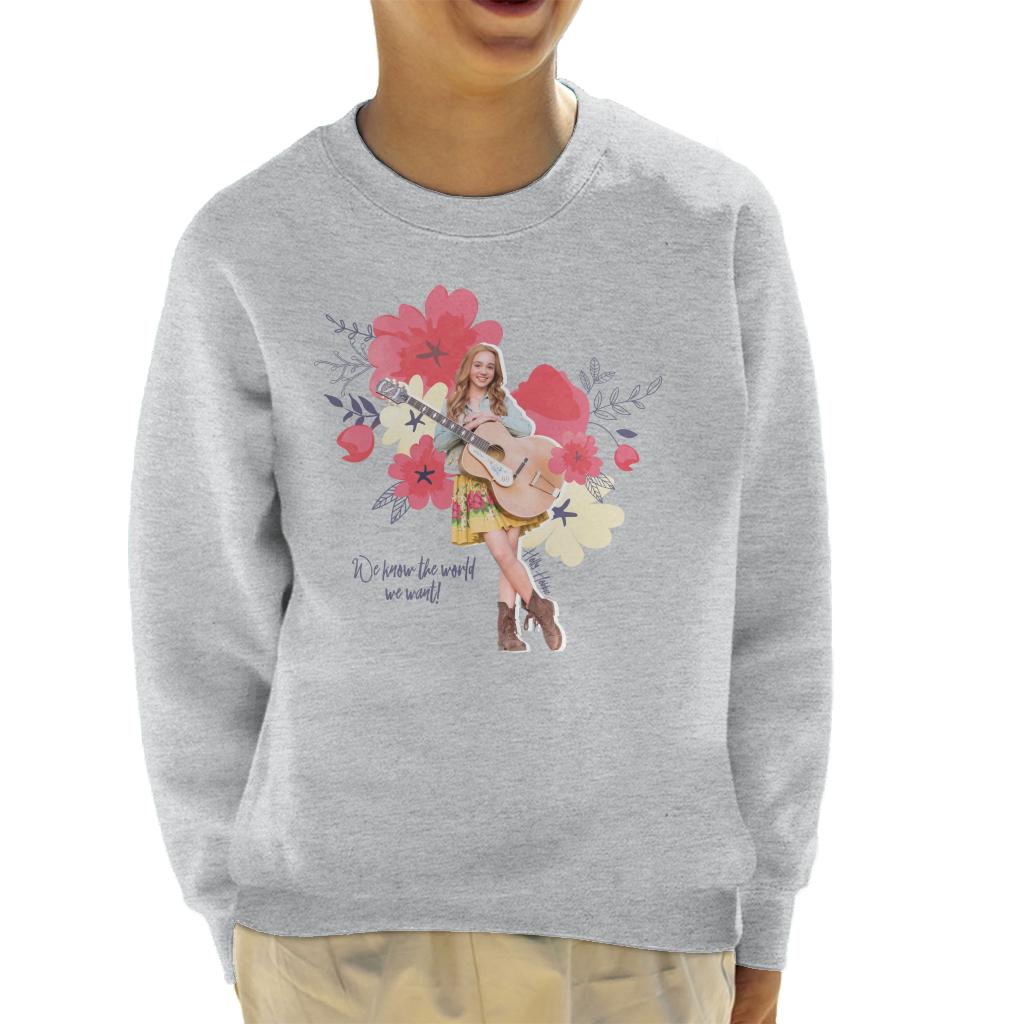 Holly Hobbie We Know The World We Want Kid's Sweatshirt product image 1