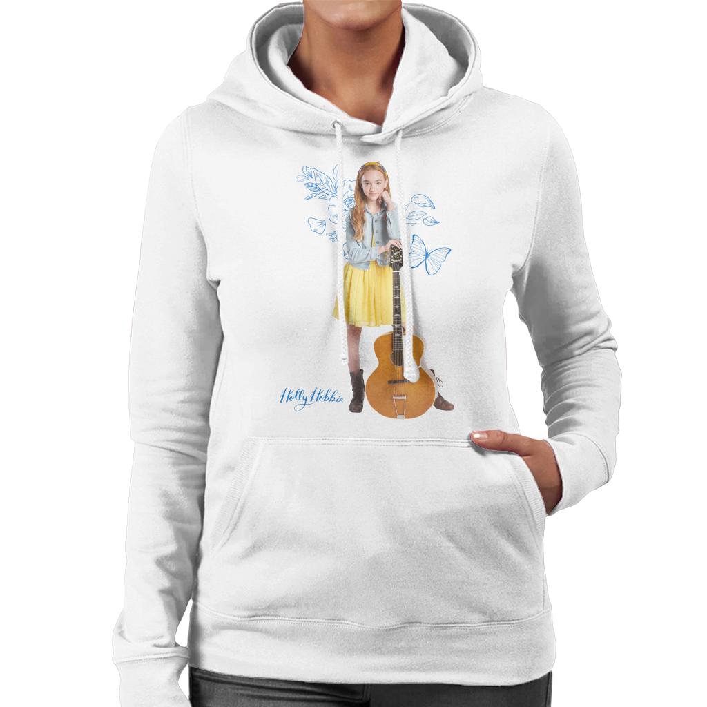 Holly Hobbie Blue Butterfly Silhouette Women's Hooded product image 1