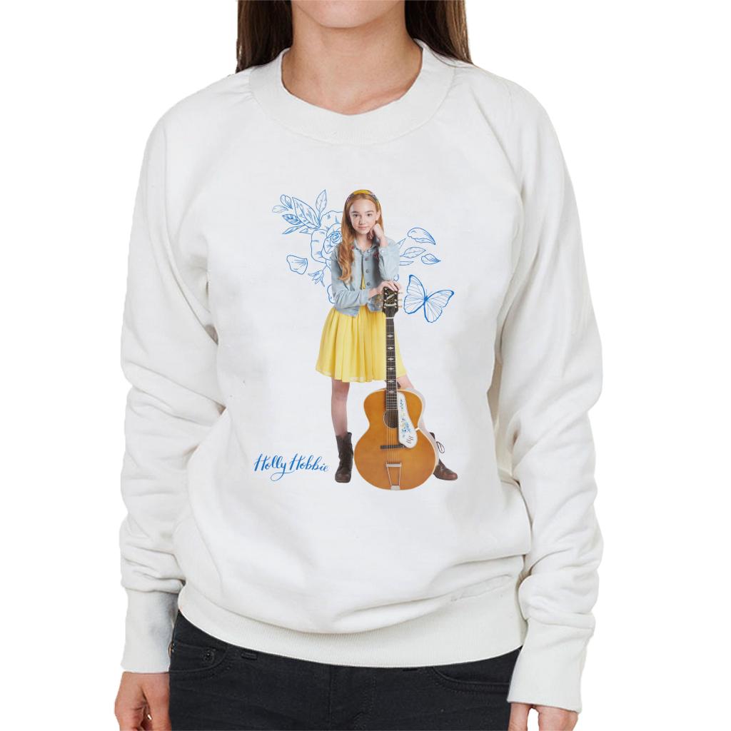 Holly Hobbie Blue Butterfly Silhouette Women's Sweatshirt product image 1