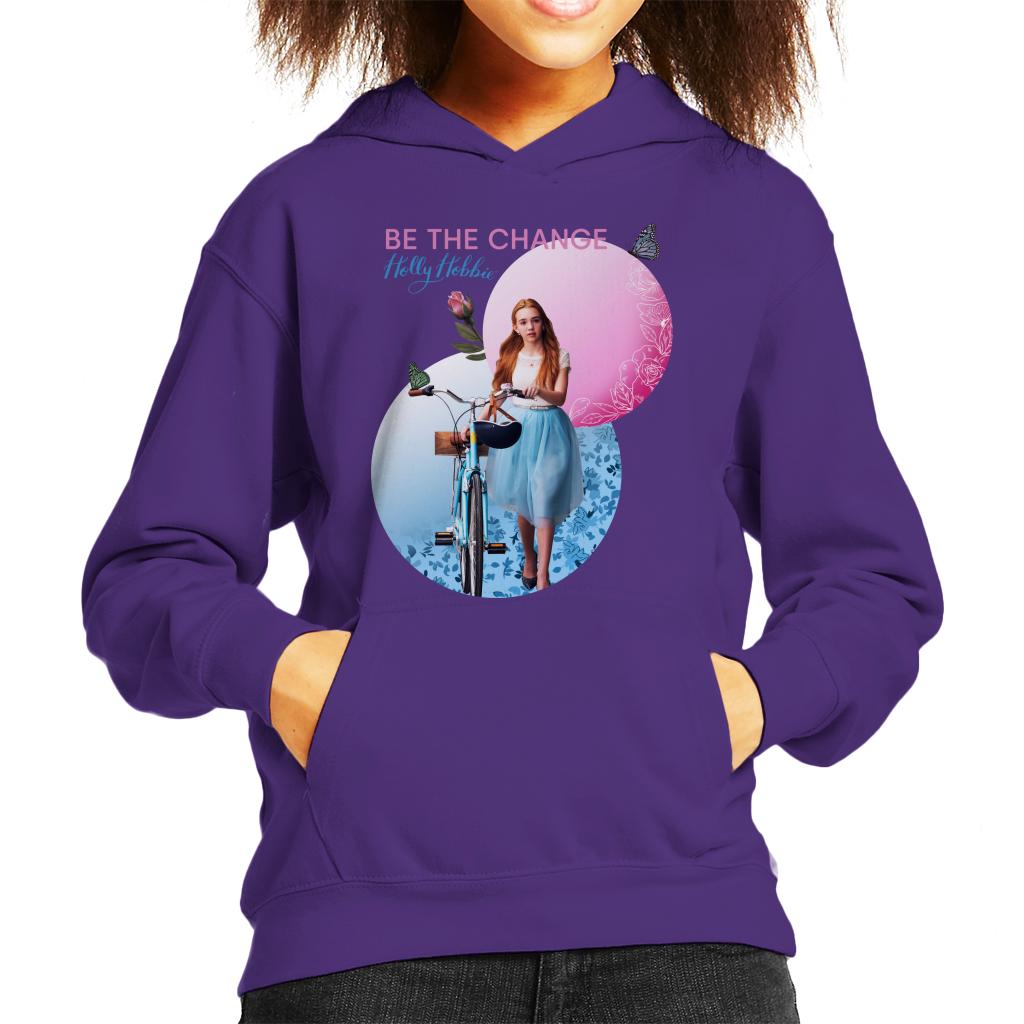 Holly Hobbie Holding Her Bike Kid's Hooded Sweatshirt product image 4