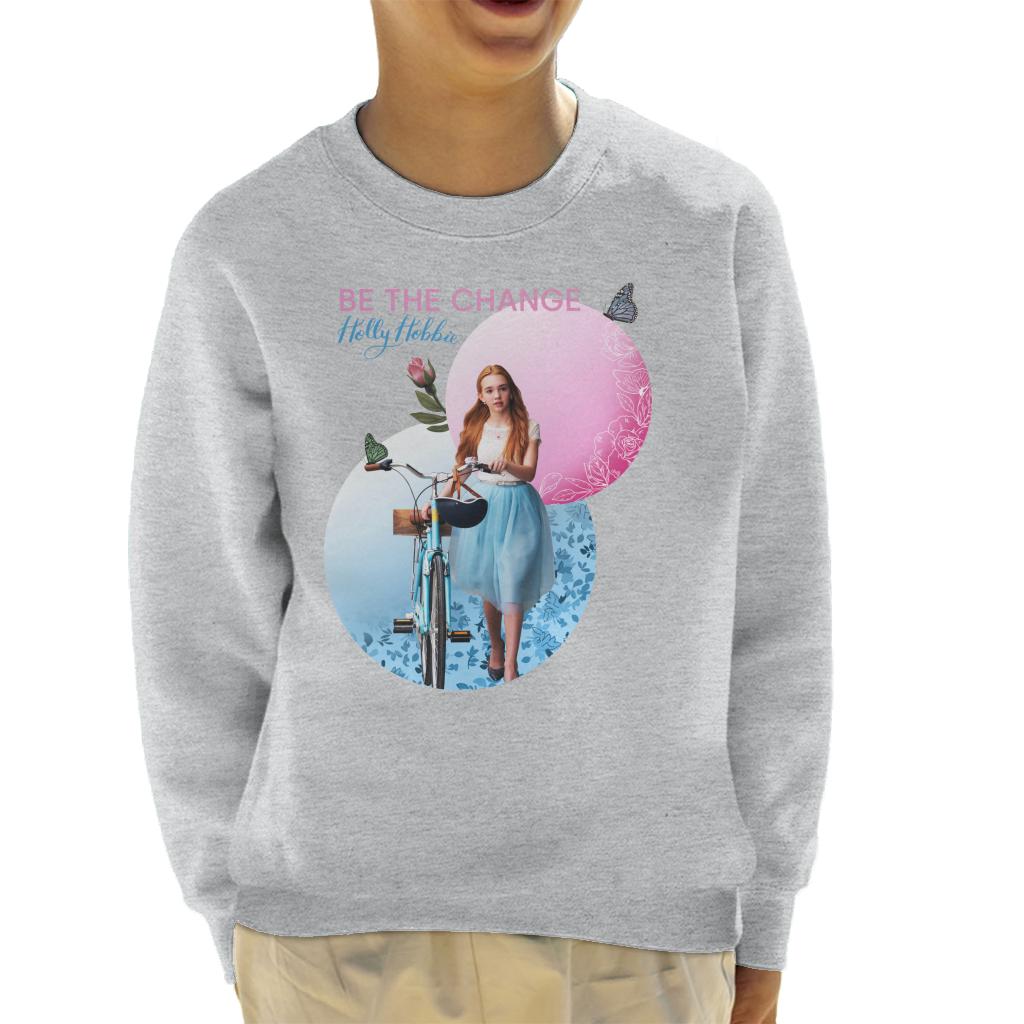 Holly Hobbie Holding Her Bike Kid's Sweatshirt product image 1