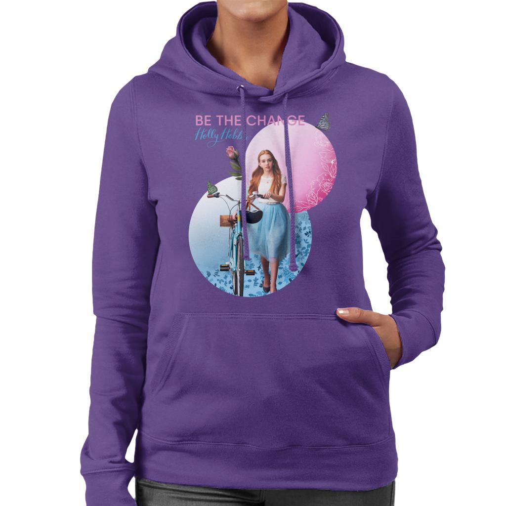 Holly Hobbie Holding Her Bike Women's Hooded Sweatshirt product image 4