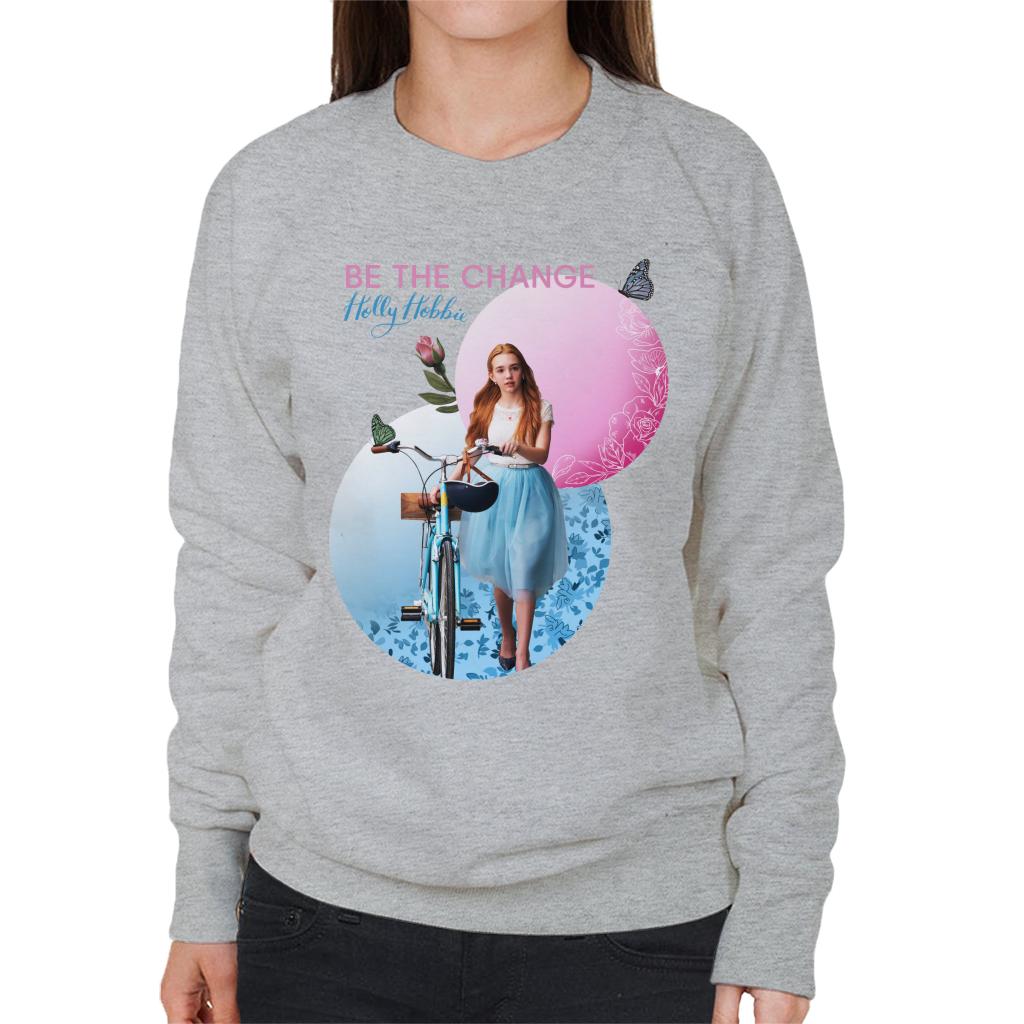 Holly Hobbie Holding Her Bike Women's Sweatshirt product image 1