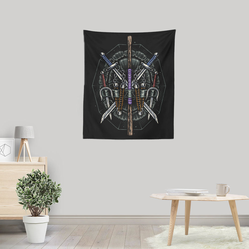 Half Shelled Weaponry - Wall Tapestry