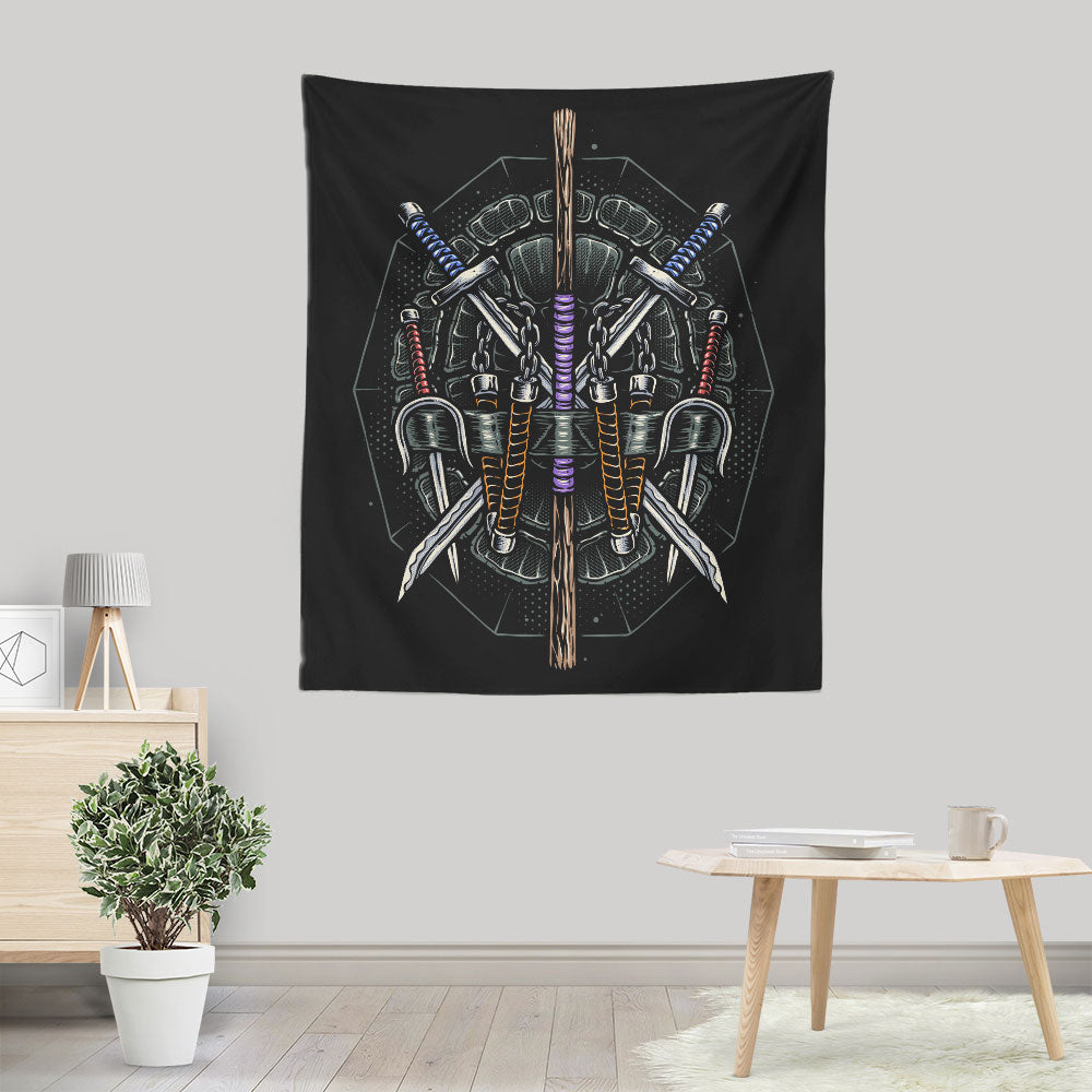 Half Shelled Weaponry - Wall Tapestry