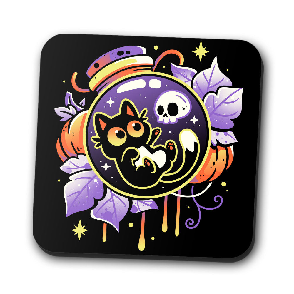 Halloween Bottled Kitten - Coasters product image 1