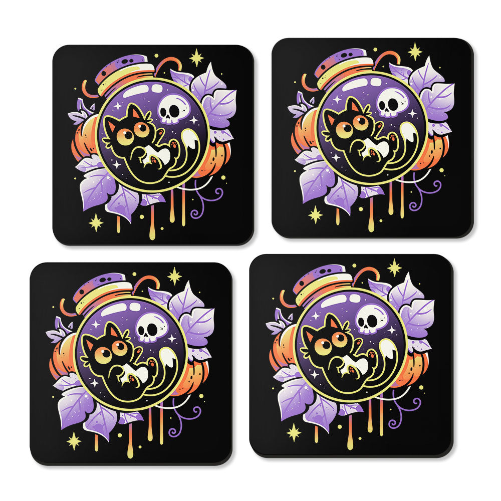 Halloween Bottled Kitten - Coasters product image 3